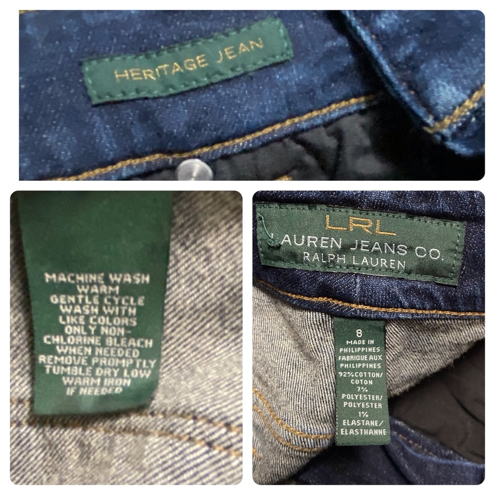 Lauren Ralph Lauren Jeans Women’s Size 8 Blue Heritage Jeans - Picture 5 of 12
